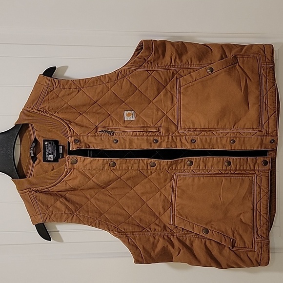 Carhartt Rugged Flexx Relaxed Fit Insulated Brown Vest Size XL - Picture 9 of 9